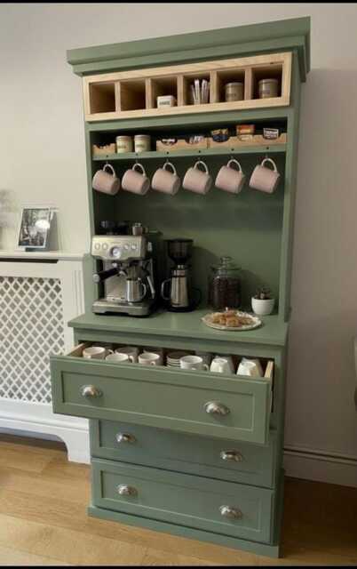 The Windsor Handcrafted Larder, Dresser, Coffee Station Custom Farrow & Ball Finish - image 1