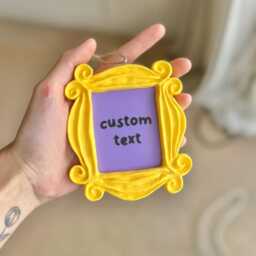 Custom Friends Monica Yellow Door Frame Inspired Style Wall Hanging Home Decor Accessories Customisable Text - thumbnail 1