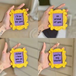 Custom Friends Monica Yellow Door Frame Inspired Style Wall Hanging Home Decor Accessories Customisable Text - thumbnail 4