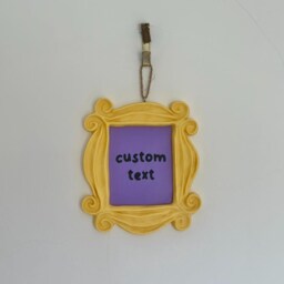 Custom Friends Monica Yellow Door Frame Inspired Style Wall Hanging Home Decor Accessories Customisable Text - thumbnail 2