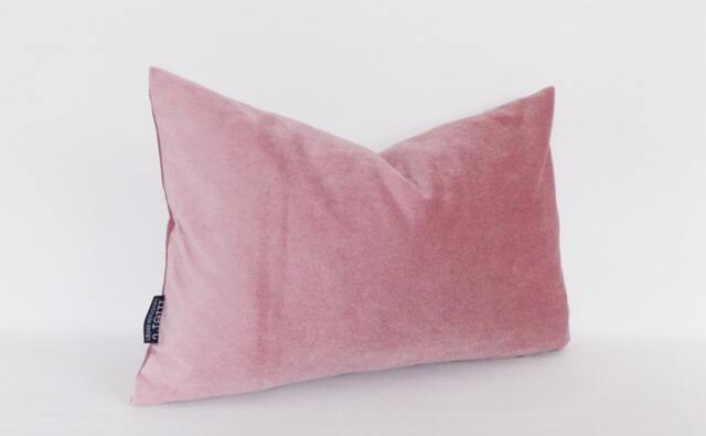Rose Velvet Lumbar Pillow Cover Decorative Cotton Cushion - image 1
