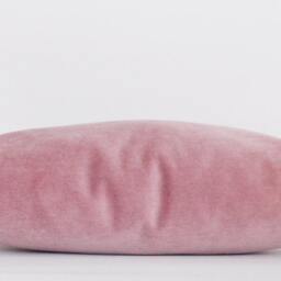 Rose Velvet Lumbar Pillow Cover Decorative Cotton Cushion - thumbnail 4