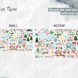 Transport Wall Decal For Nursery Decor - Cute Cars, Trains, Bus Stickers Kids Room & Art Baby - thumbnail 4