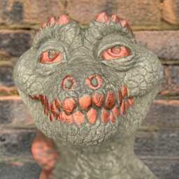 Baby Dragon Sculpture Concrete Figurine Stone Wild Animal Statue Handcrafted Garden Decor Cement Yard Ornament Lover Gift - thumbnail 2
