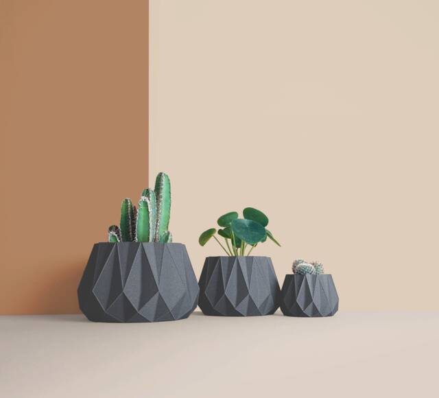 3D Printed Cactus, Succulent Planters , Mid Century Idea Gift For Home, Large Planter Pot - image 1