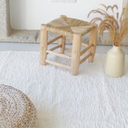 Large Pearl White Rug 170x240cm, Off Rug, Living Room Bedroom Bohemian Contemporary Kids Tapis Blanc Cass?? - thumbnail 2