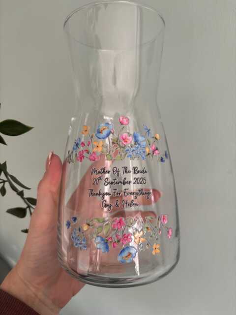 Personalised Mother Of The Bride Vase, Anniversary Gift - image 1
