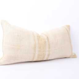 Kilim Lumbar Pillow Cover - 12x24 Turkish Woven Cushion - thumbnail 3