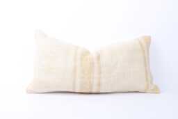 Kilim Lumbar Pillow Cover - 12x24 Turkish Woven Cushion