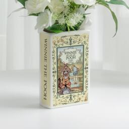 Vintage Winnie The Pooh Book Vase, Ceramic Shaped Flower Vase With Classic Cover, Bear Decor, Lover - thumbnail 1