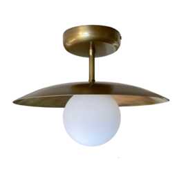Minimal Flush Mount Ceiling Light Globe Chandelier Brass Mid Centrury Lighting [Mairy] - thumbnail 1