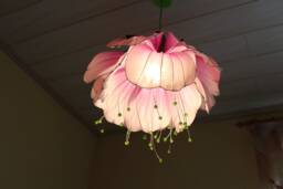 Chandelier Sakura Flower, Fairy Pendant Lampshade , Pink Purple Ceiling Lamp