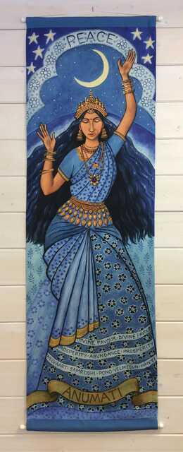 Anumati Goddess Fabric Wall Hanging Designed By Wendy Andrew