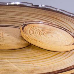 Spruce Log Acrylic Table - Graphic Directly Printed On 0.5 - thumbnail 2