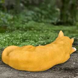 Concrete Kitty Sculpture Kitten Figurine Cement Sleeping Cat Decoration Memorial Ornament Cat Lover Gift Decor - thumbnail 4