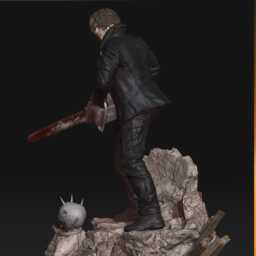 Leon Kennedy Resident Evil 3D Printed Figure 110 Scale - thumbnail 3