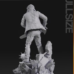 Leon Kennedy Resident Evil 3D Printed Figure 110 Scale - thumbnail 4