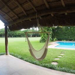 Natural Sitting Hammock Made With Thick Cotton/Nylon Thread Customs Taxes Included - thumbnail 3