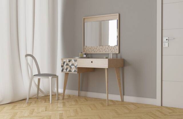 Desk , Women's Dressing Table Collection Ana Mid Century Modern - image 1