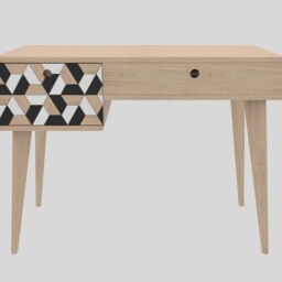 Desk , Women's Dressing Table Collection Ana Mid Century Modern - thumbnail 2