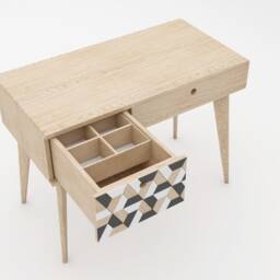 Desk , Women's Dressing Table Collection Ana Mid Century Modern - thumbnail 3