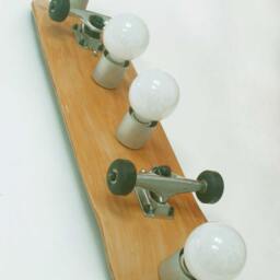 Vanity Light, Skateboard, Bathroom Light Fixture. Wall Light. Skateboarding - thumbnail 3