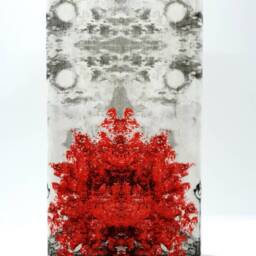 Paris Eiffel Tower Lamp Frosted Glass Decoupage Table Lamp - thumbnail 2