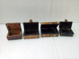 Brass Fitted Wooden Trinket Box Antique Vintage Look, Hand Crafted - thumbnail 4