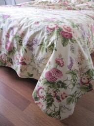 Oversized Super King Duvet Cover 120x120 120x98 Queen Pink Blue Rose Roses Floral Shabby Chic Bedding Purple Nurdanceyiz - thumbnail 1