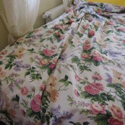 Oversized Super King Duvet Cover 120x120 120x98 Queen Pink Blue Rose Roses Floral Shabby Chic Bedding Purple Nurdanceyiz - thumbnail 2