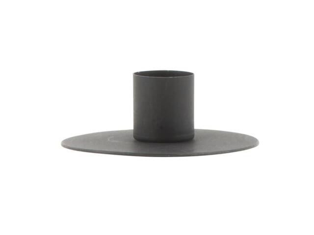 Ib Laursen Taper Candle Holder Socket Diy Round Metal Black 21 Mm Country House Industrial Elegant Modern Scandinavian Hygge - image 1
