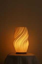 2 Color Lighting 3D Printed Lamp, Art Decoration For Home, Bedroom Table Lamp - thumbnail 1