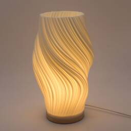 2 Color Lighting 3D Printed Lamp, Art Decoration For Home, Bedroom Table Lamp - thumbnail 4