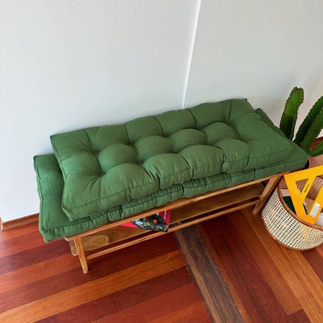 Linen Bench Cushion, Floor Sofa, Custom Cushion, Window Seat Bench Seat, French Cushion Sofa Cushion - image 1