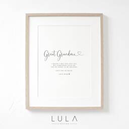 Great Grandma To Be Love From Bump A4 A5 Print, Pregnancy Announcement, Gift, Grandparent Announcement - thumbnail 1