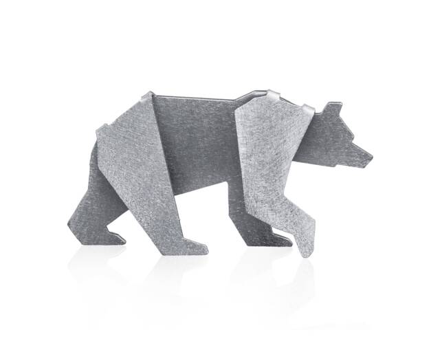 Baby Bear - Contemporary Geometric Sculpture. Bear Figurine. Miniatures - image 1