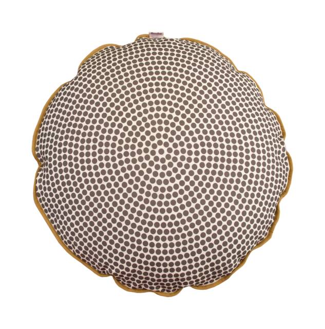 Round Pillow in Lightweight Cotton Twill Fabric Made From High Quality 100% Cotton 2 Sided, 17 Inches With Or Without Feather Insert - image 1