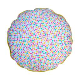 Round Pillow in Lightweight Cotton Twill Fabric Made From High Quality 100% Cotton 2 Sided, 17 Inches With Or Without Feather Insert - thumbnail 2