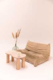 Small Natural Haricot Coffee Table