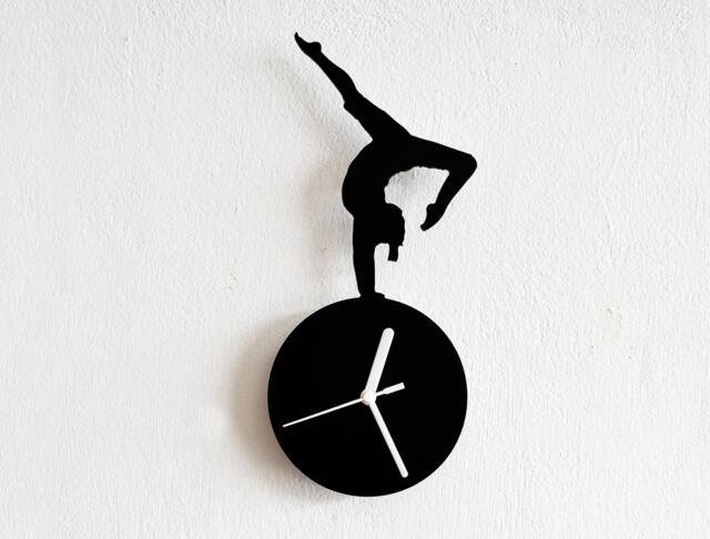 Gymnastics Silhouette - Wall Clock - image 1