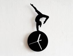 Gymnastics Silhouette - Wall Clock - thumbnail 1