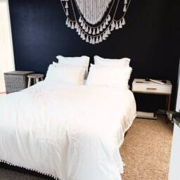 White Wall Hanging Art Boho Home Decor, Wallknot, Tassels Headboard - thumbnail 1