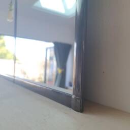 Very Large Industrial Leaded Window Mirror 6Ftx3Ft Handmade By Catfish Glass. 3 Piece - thumbnail 3