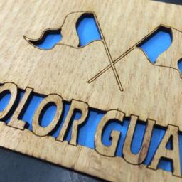 Color Guard Picture Frame - 5x7 Holds 3.5x4 Photo Gift, Coach Awards, Life - thumbnail 2