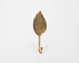 Leaf Bronze Hook, 7.8 Inch Figurine, Key Hanger, Wall Coat Miniature, Room Decor, Kitchen Home Gift For