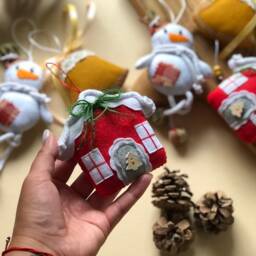 Decorative Fir Tree Made Of Felt Christmas Decor Felt Shower Basket Idea Marry Baby Toys - thumbnail 4