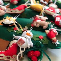 Decorative Fir Tree Made Of Felt Christmas Decor Felt Shower Basket Idea Marry Baby Toys - thumbnail 2