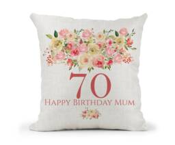 Personalised Special Birthday Cushion, 30Th, 40Th, 50Th, 60Th, 70Th, 80Th Lemon Floral Mum, Nan, Friend, Sister, Anniversary - thumbnail 1