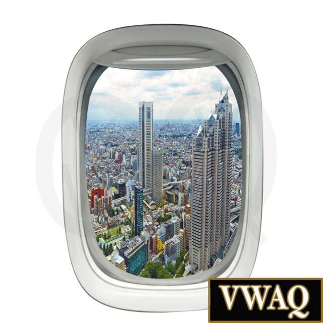 Fake Window Wall Decal, Pilot Gifts, Aviation Landscape Mural - Vwaq Pw17