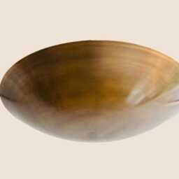 Antique Patina Brass Flush Mount Light - Mid Century Sputnik Chandelier - thumbnail 2